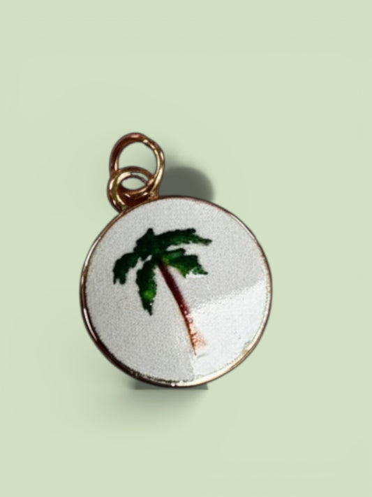 TCB Round Palm Tree Sweet and Cute Collection Charm