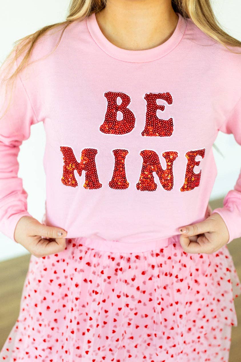 Be Mine Pink Sweatshirt: Pink