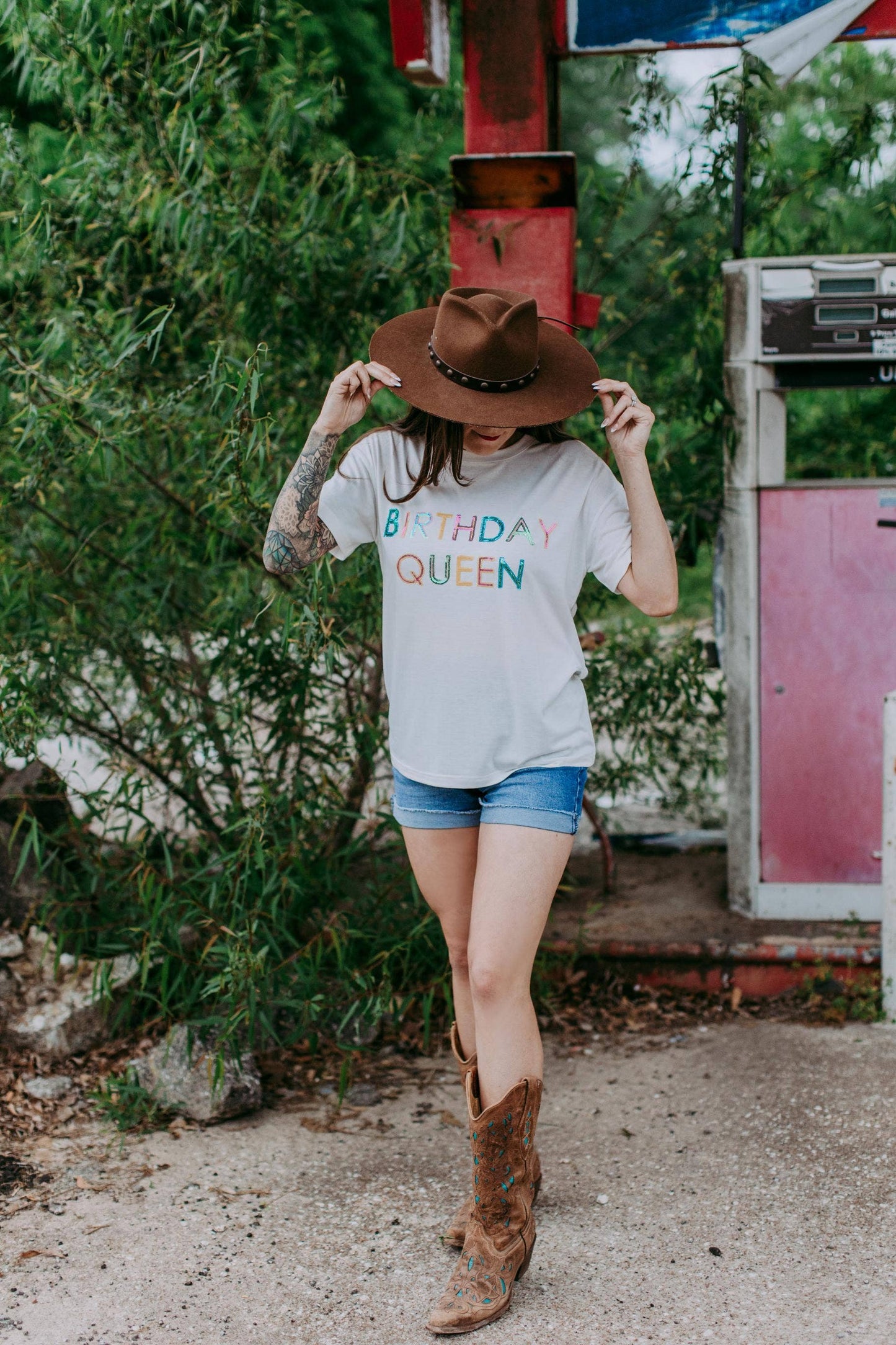 Birthday Queen Sequins Tee