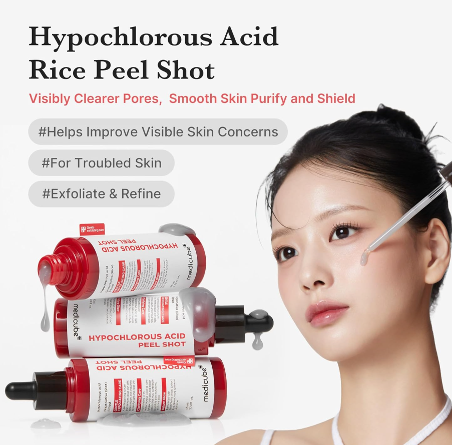 MEDICUBE Hypochlorous Acid Peel Rice Shot 80ml