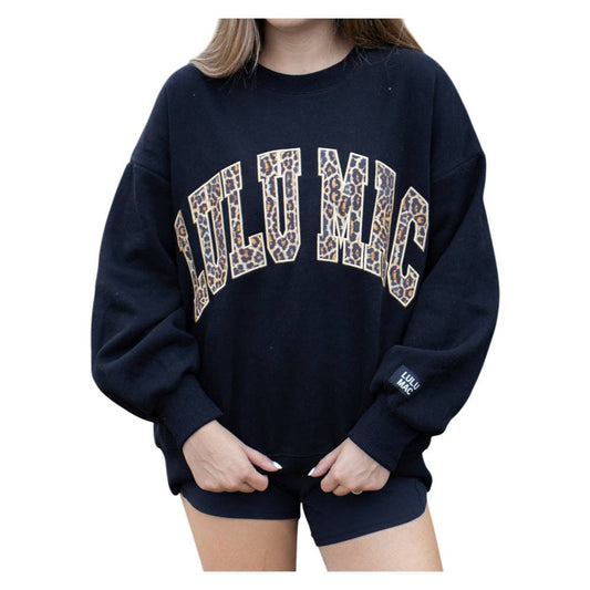 LuLu Mac LEOPARD BLACK Sweatshirt