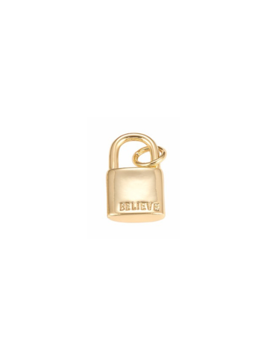 TCB Inspirational Lock Charm - 'Believe'