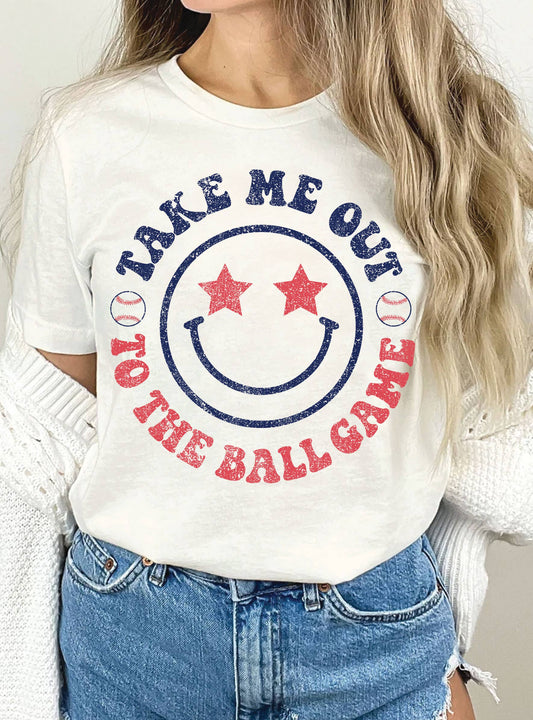 TAKE ME OUT TO THE BALL GAME GRAPHIC TSHIRT