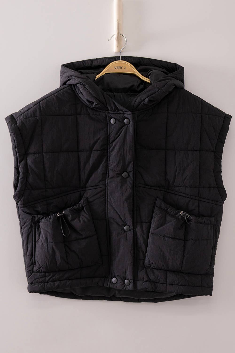 Quilted Hooded Puffer Vest