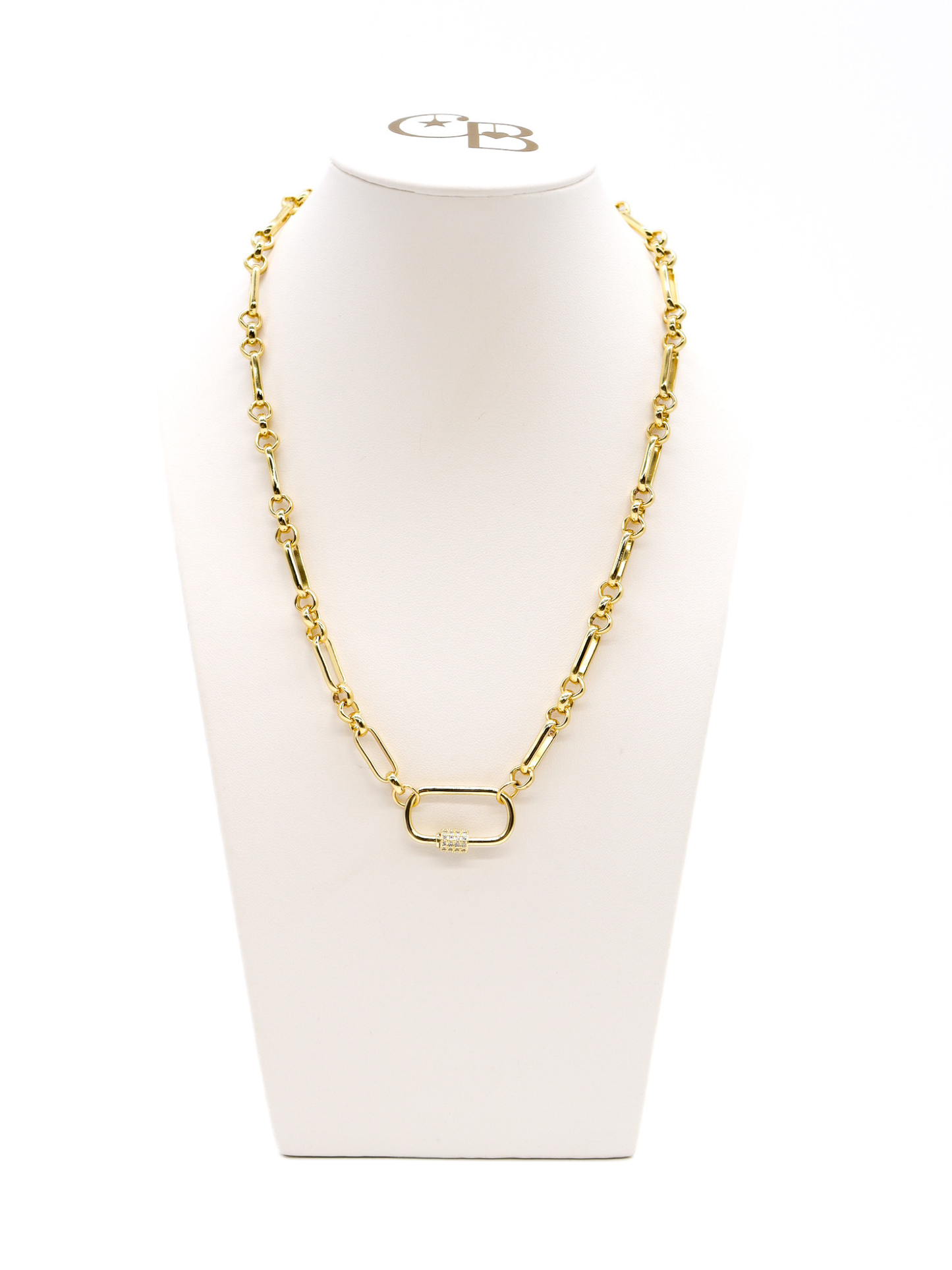 TCB Limited Edition Gold Anna Necklace with Gabi Carabiner