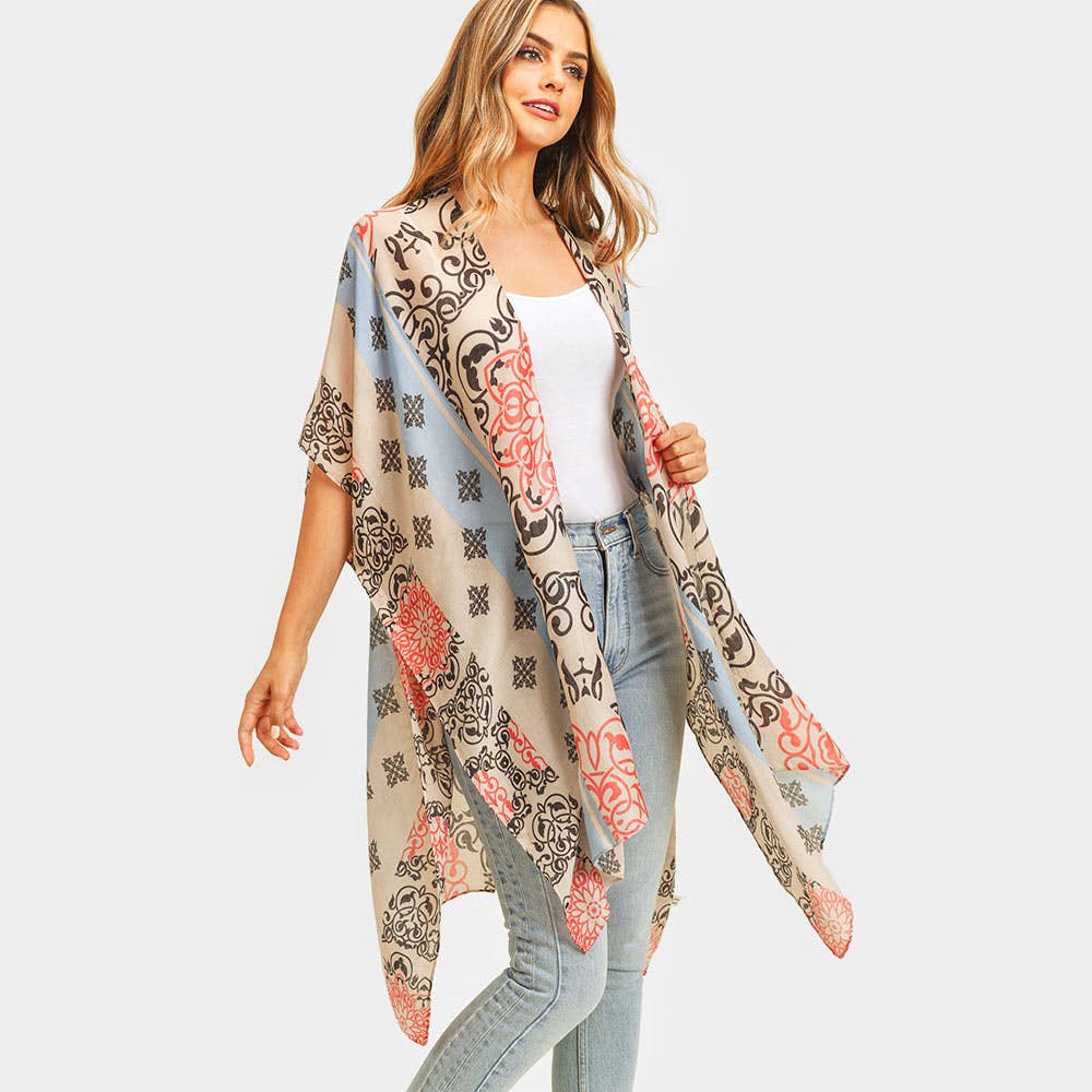 Bohemian Patterned Kimono