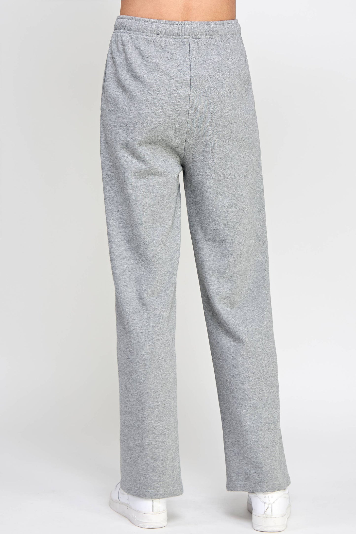 P9001P EVERYDAY HIGH RISE FRENCH TERRY SWEATPANTS: Pink / SMALL
