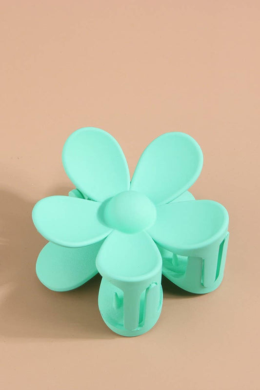 Flower shark claw clip hair clip: LTGREEN