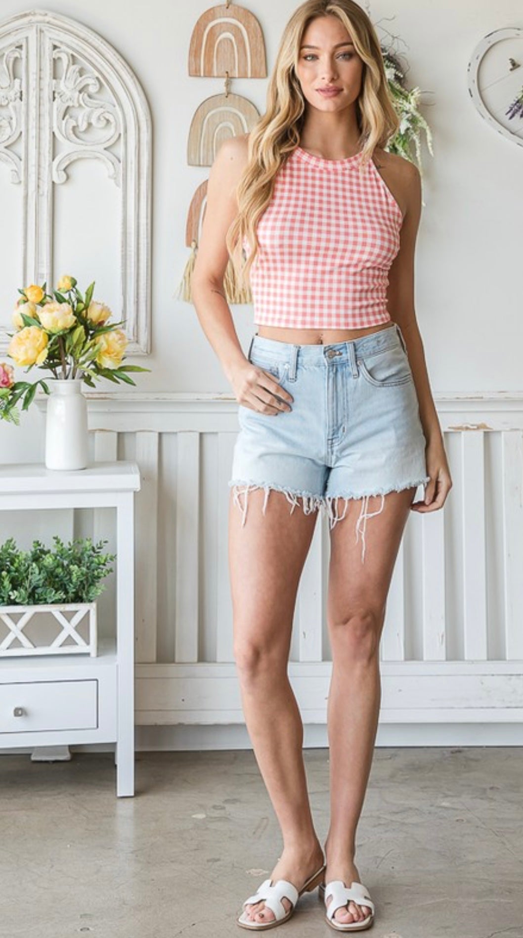 Plaid Crop Top