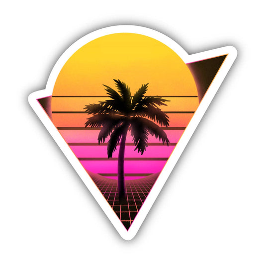 Retro Palm Tree Sticker