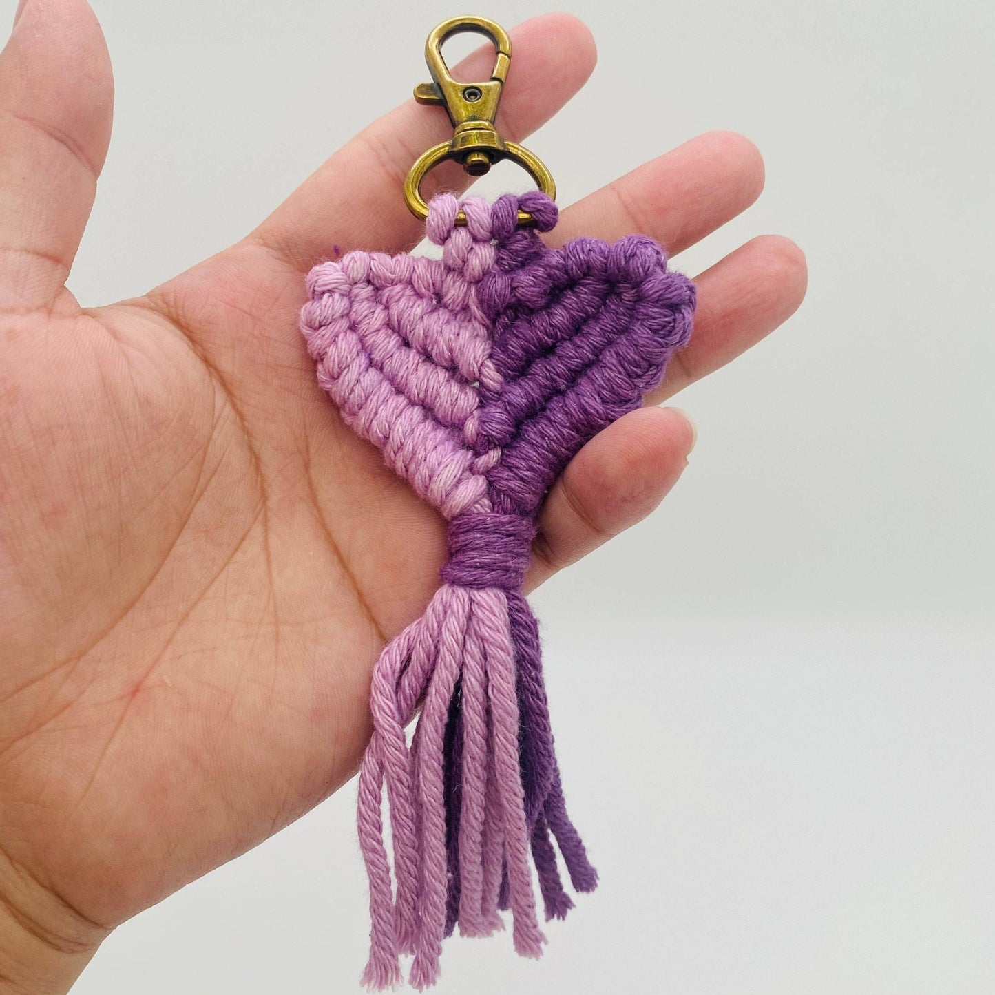 Tassel Keychain Heart Love Hand-woven Pendant