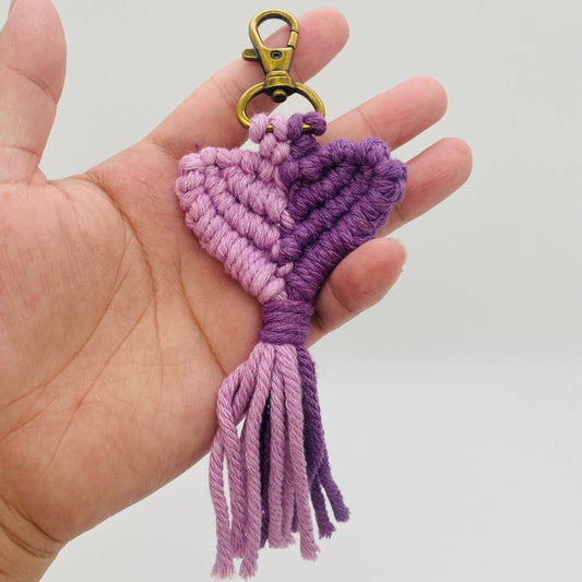 Tassel Keychain Heart Love Hand-woven Pendant
