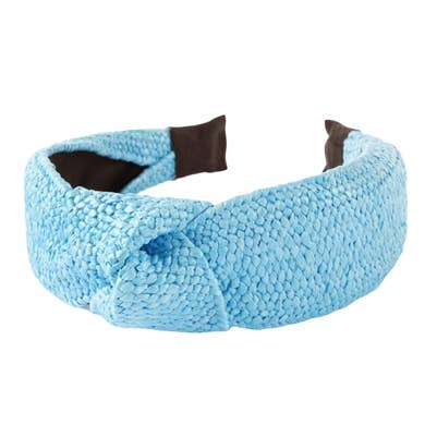 Light Blue Rattan Headband