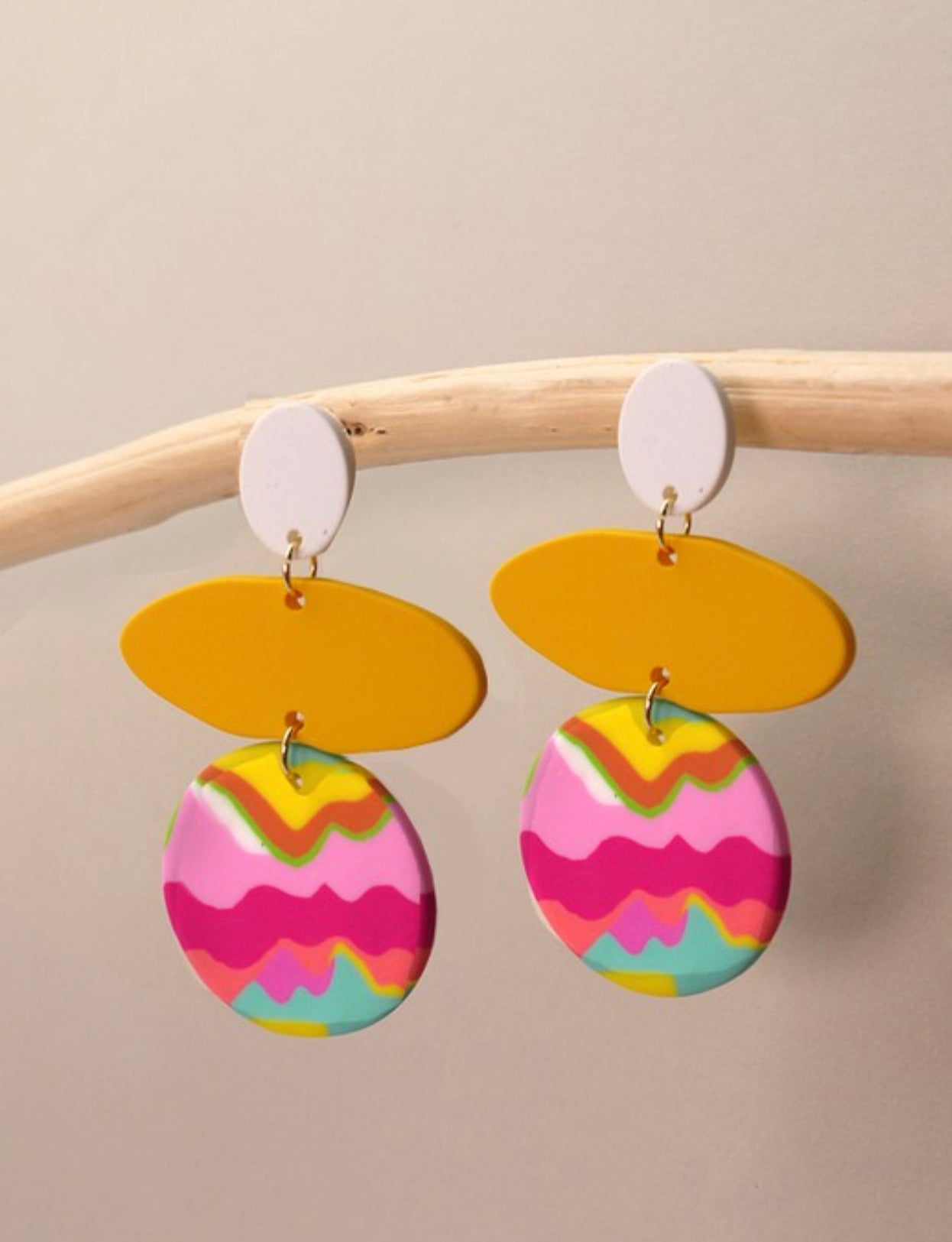 Colorful Polymer Earring