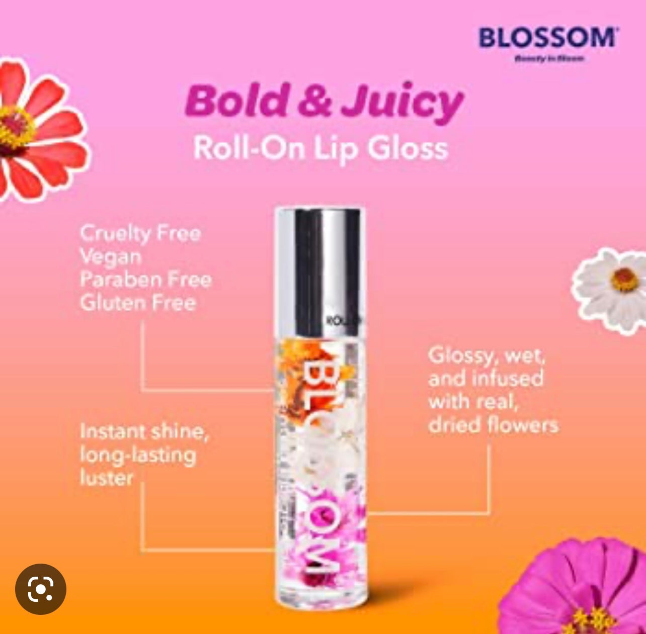 Blossom Tropical Fruit Roll On Lip Gloss