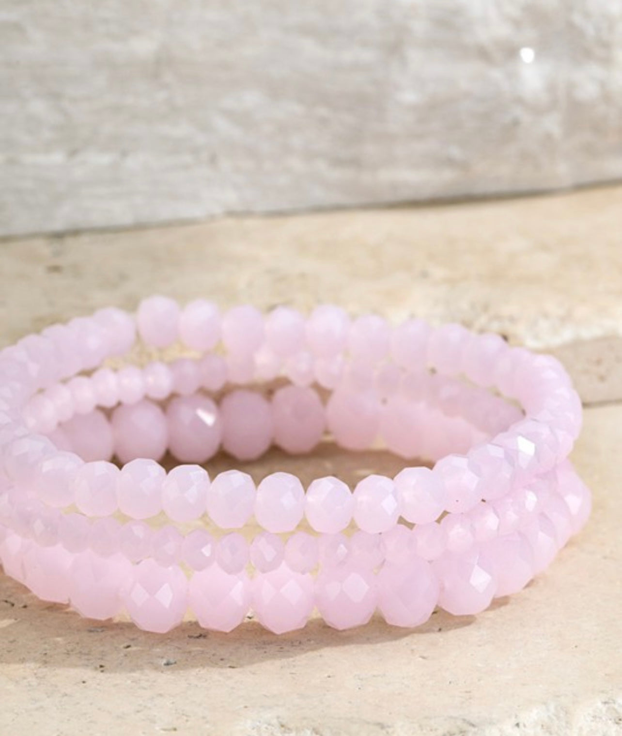 Set of 3 Glass Bead Bracelet