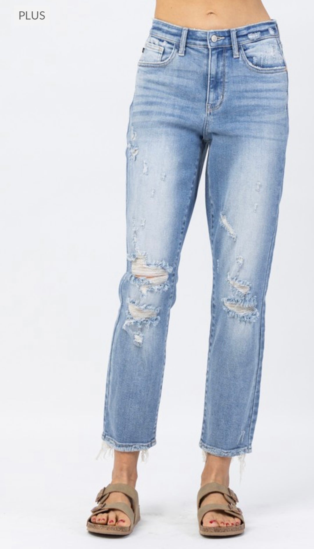 Plus Judy Blue90s Slim Straight Jean