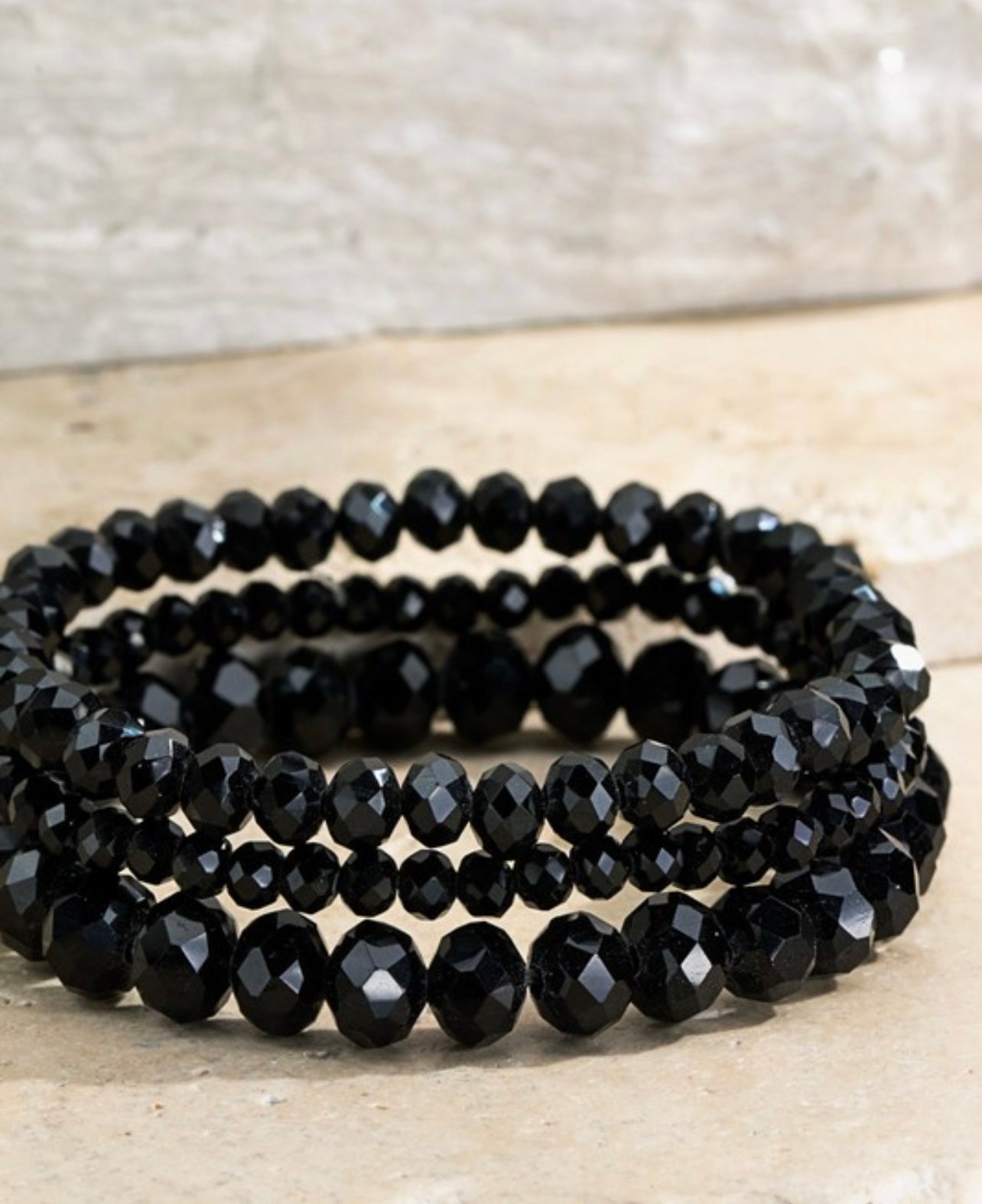 Set of 3 Glass Bead Bracelet