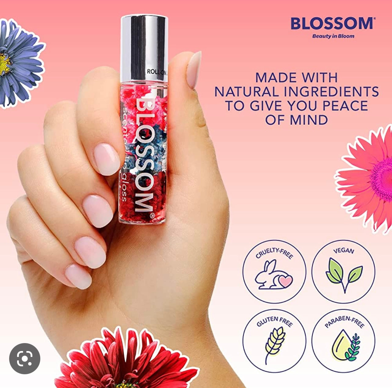 Blossom Tropical Fruit Roll On Lip Gloss