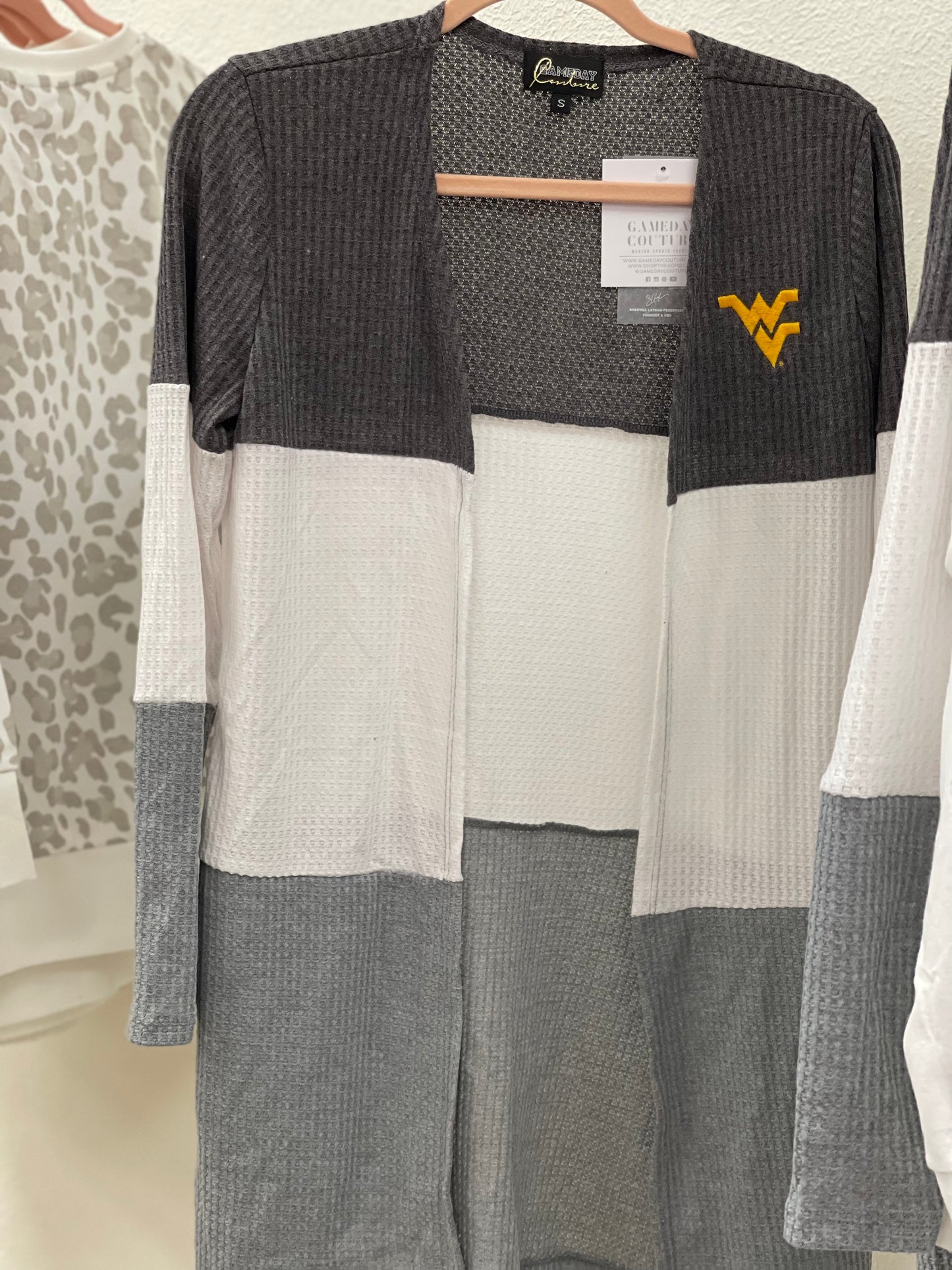 WV GAMEDAY COUTURE CARDIGAN