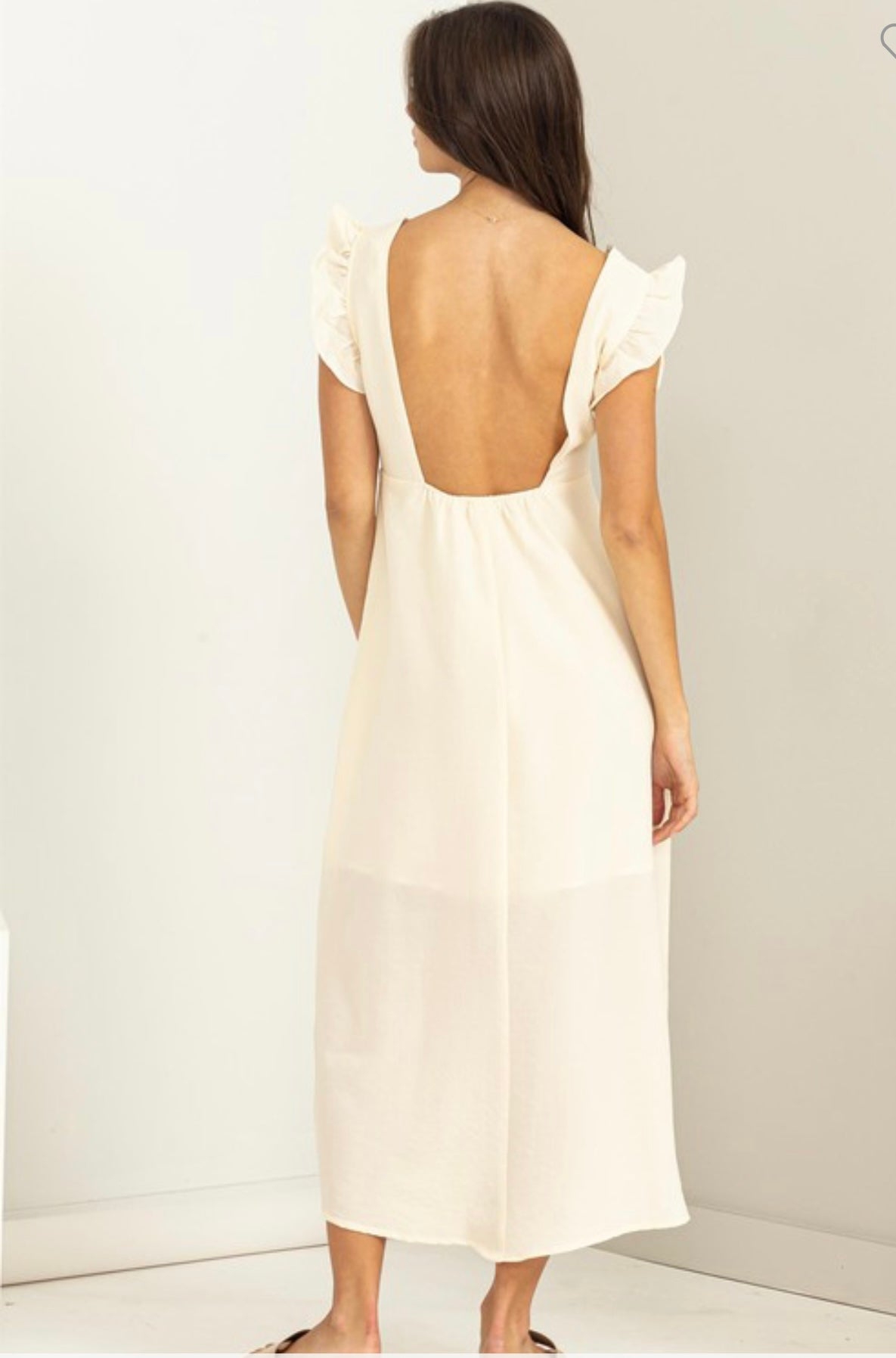 Backless Button Down Maxi