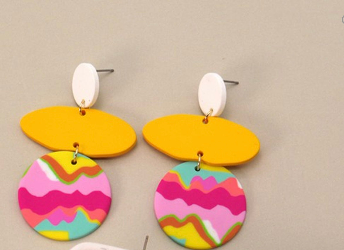 Colorful Polymer Earring