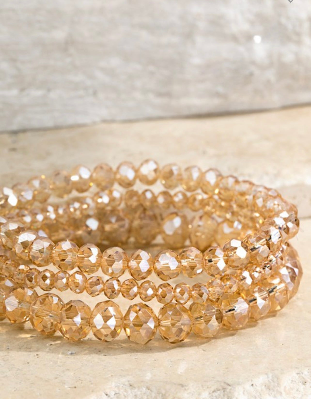 Set of 3 Glass Bead Bracelet