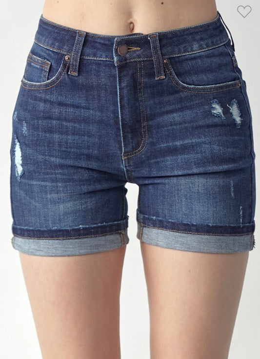 Risen MR Cuffed Denim Shorts