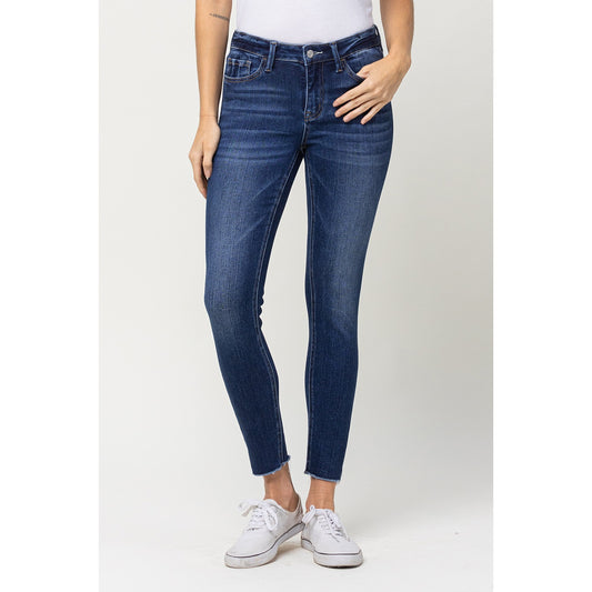 MID RISE CROP SKINNY